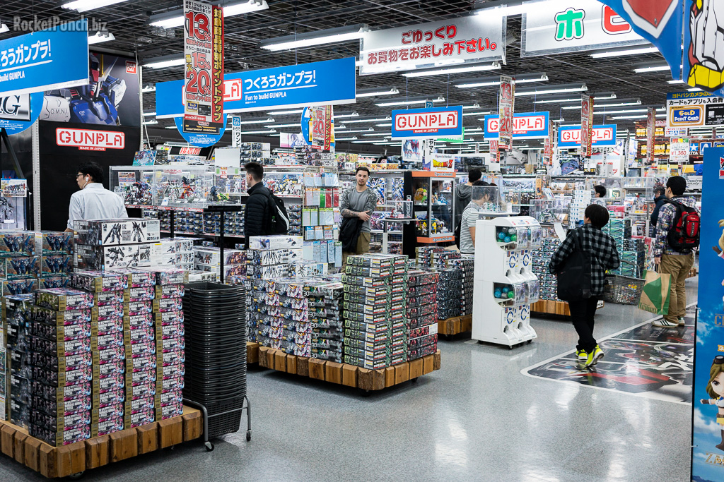 Scale model shopping in Akihabara, Tokyo Rocket Punch
